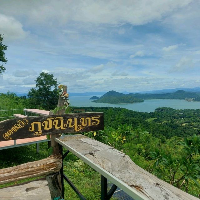 ชมวิวเขื่อนศรีฯ ที่ภูชนินทร กาญจนบุรี