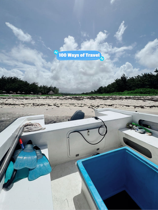 🏝️🇲🇺 Ile Aux Cerf tour on a crystal glass bottom boat