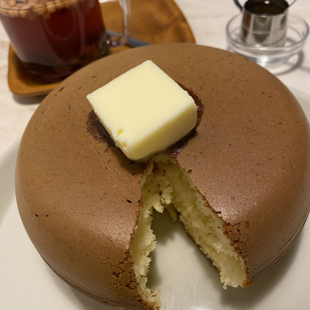 ぐりとぐらのパンケーキ🥞みたいなホットケーキ