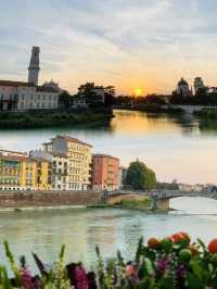 Romantic Couple's Escape in Verona: A Perfect Evening at Castel San Pietro 