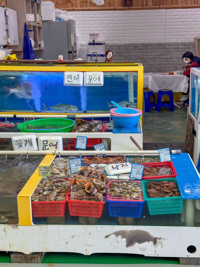 격포에서 가성비있게 회를 즐길 수 있는 ‘격포항수산시장’
