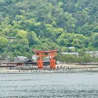 Famous O-Torii Gate in the middle of sea