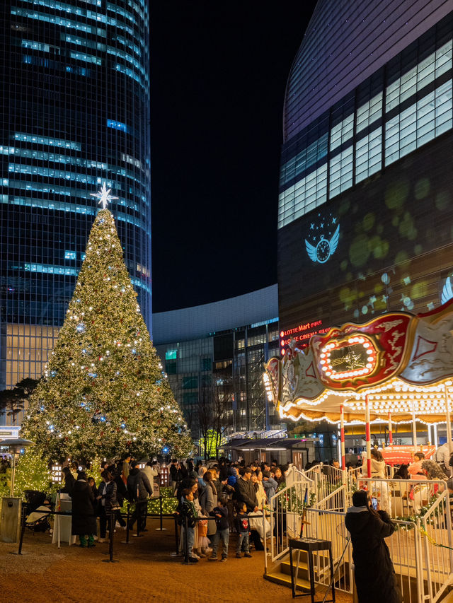 【ソウル／蚕室】毎年楽しみにしているクリスマスイルミネーション