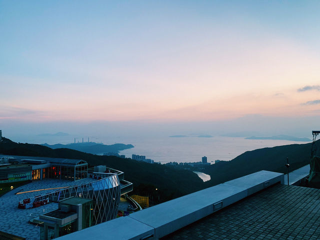 Golden Glow to Neon Brilliance: The Peak at Sunset