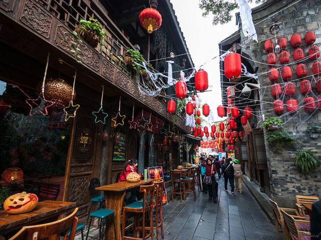 เมืองโบราณที่เฉิงตู- Jinli Ancient street 