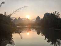 sunset at xingping 