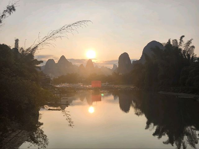 sunset at xingping 
