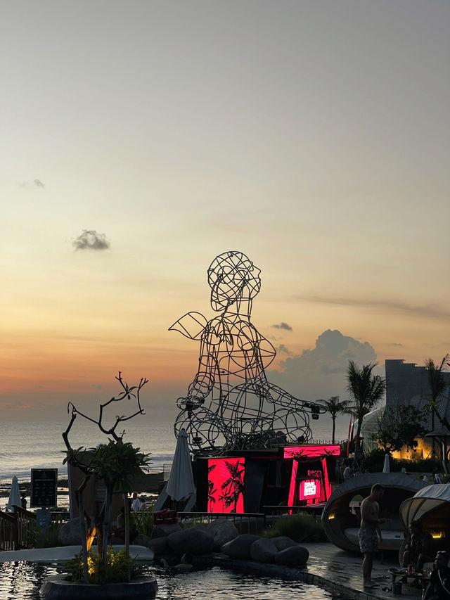 sunset at Luna Beach Club