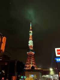 🗼🌌 Tokyo Tower at Night — Glowing Over the City Lights When