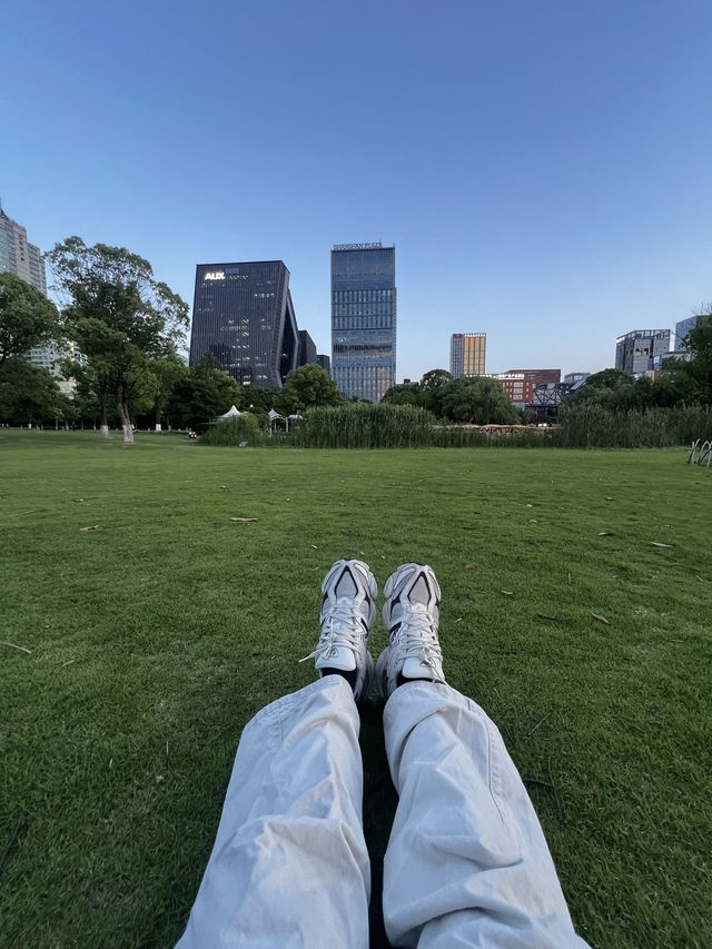 ปอดสีเขียวกลางเมืองหนิงโป Yinzhou Park 🌳🍃🌿