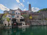 Autumn Charm of the Water Town at the Foot of the Great Wall