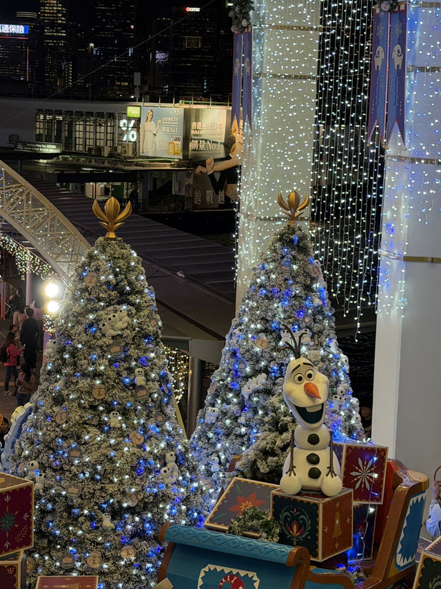 在維港的迪士尼聖誕🎄