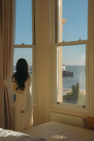 Eastbourne, a small resort near London, a beautiful and quiet seaside town