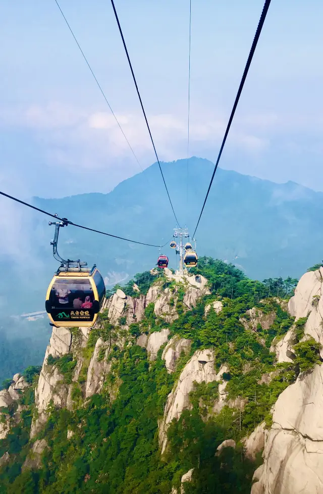 The 99-meter-tall Ksitigarbha Bodhisattva statue is located in Jiuhua Mountain, Anhui