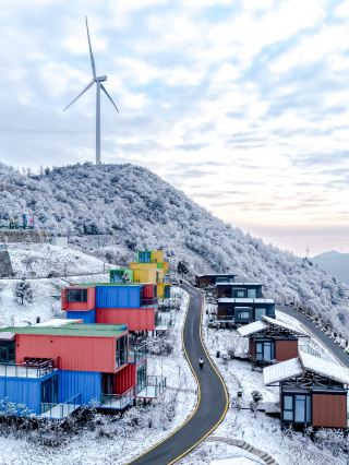 No need to go to the northeast, Hubei has its own snow world