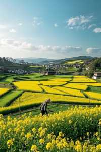 春日遊四川德陽，邂逅漫山遍野嘅油菜花仙境