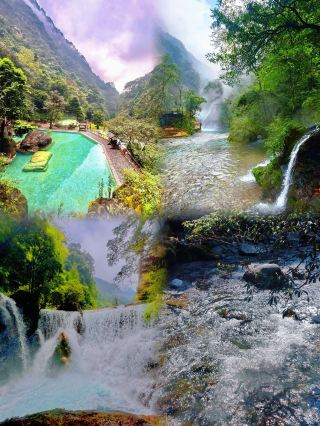 A Fairyland Hot Spring Waterfall Journey