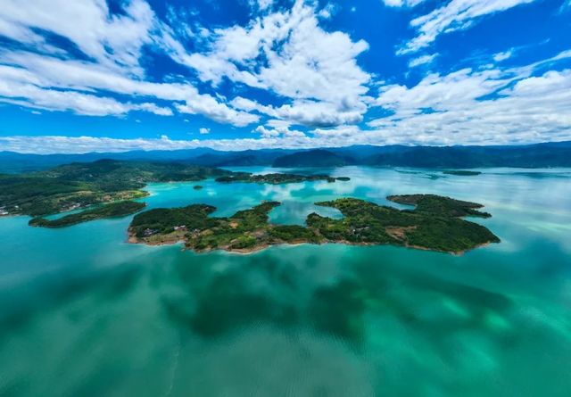東江湖冬日之美，煙波浩渺霧景壯闊