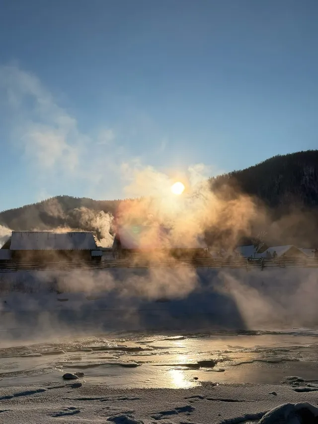 今日份禾木日出，絕美