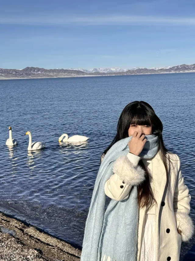想跟賽里木湖說謝謝🫧人生照片有了！