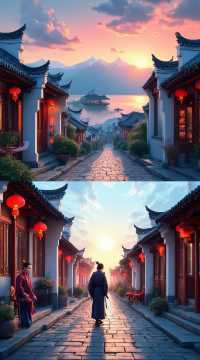 這古鎮,裝下江南與雪山