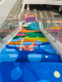 珠海新地標!旺角薈塗鴉彩繪樓梯