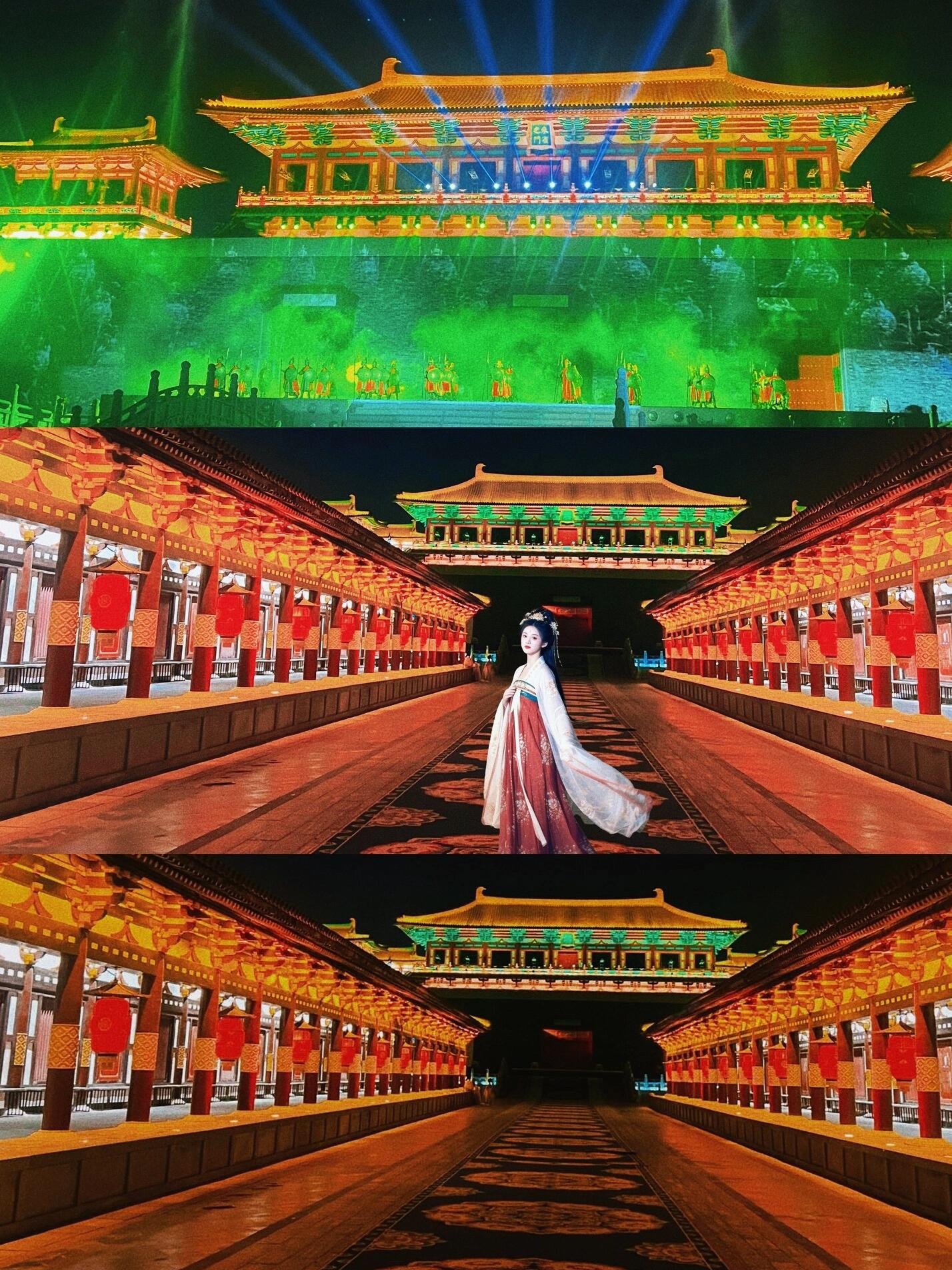 "Night Adventure in Tang City! I Watched a Grand Lantern Festival Under the Millennium Palace Gate"