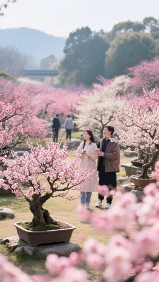春限定！長興龍之夢東方盆栽園 梅花絶景の旅