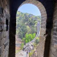 The spring color of Mutianyu Great Wall