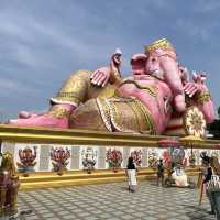 พระพิฆเนศปางนอนเสวยสุข ที่ วัดสมาน ฉะเชิงเทรา