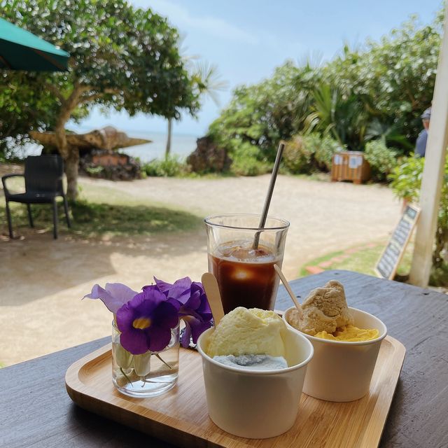 由布島のカフェでゆっくりまったり♡