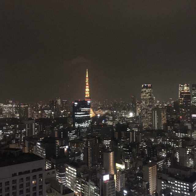 Amazing view of Tokyo tower 