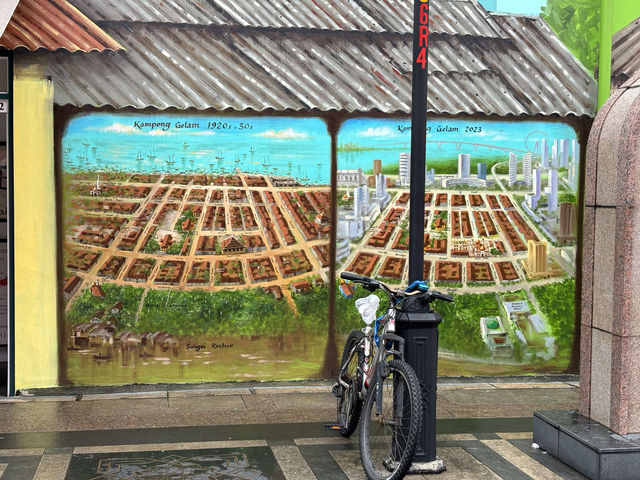 Murals around Muscat St