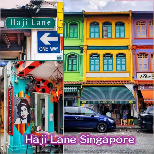 A vibrant & colourful street in Singapore!