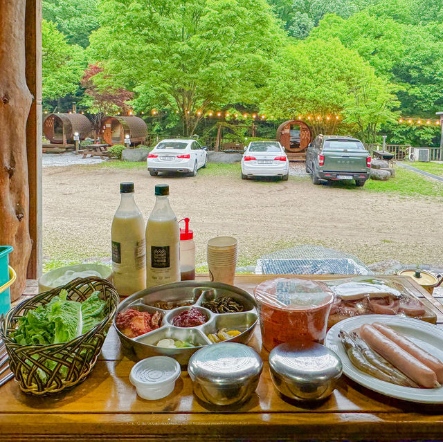자연친화적 감성 숙소 바베큐 필란드 사우나 지리산펜션 하동펜션 숲캉스 숙소 : 아름다운 산골 