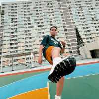 Vibrant hues and iconic views at Choi Hung Estate