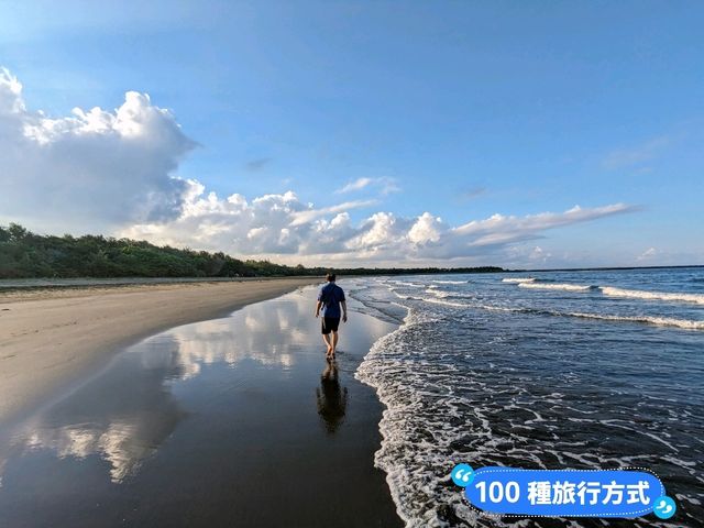 台南-以夕照聞名的月牙海灣：漁光島