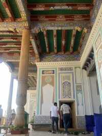 現任烏茲別克總統都參觀撒馬爾罕的清真寺🇺🇿🕌☪️