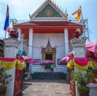 เจดีย์เอียง เกาะเกร็ด โบสถ์สวย นนทบุรี 