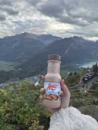 瑞士🇨🇭絕佳觀景台俯瞰Interlaken 兩大湖🩵日落美景