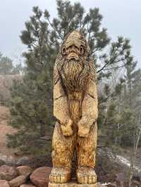 Check out this Big Foot Statue!