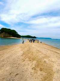 潮が引くたび、奇跡の道が現れる⛅✨