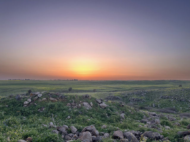 Golden Sunset Golan Heights