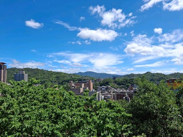 Beautiful views at the top of Keelung Tower, Taiwan