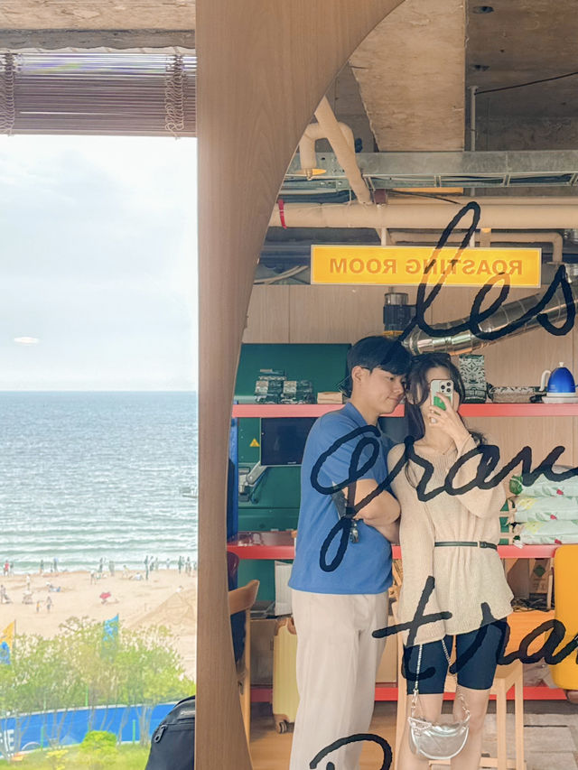 해운대 바다가 한눈에 보이는 오션뷰 카페, 워킹홀리데이 