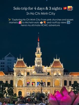 ✨ 4 дня 3 ночи – Хошимин (одиночная поездка) 🇻🇳