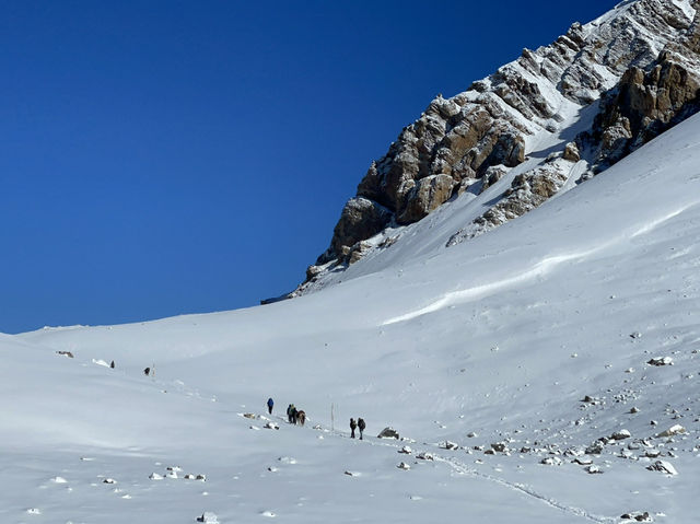 One of the toughest yet most rewarding parts of the Annapurna Circuit👫😎😍👍