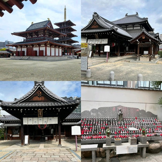 有名な寺院・四天王寺を参拝