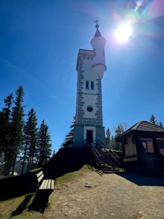 Breathtaking Views from the Mariazell Summit! The Erzherzog Johann Observation Tower.