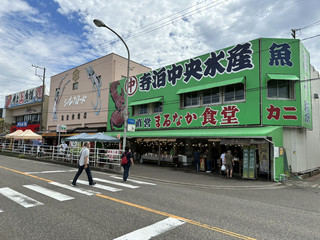 新潟縣長岡市_「寺泊魚市場大街」海產隨便吃到飽，俗到爆！還有夕陽🌇